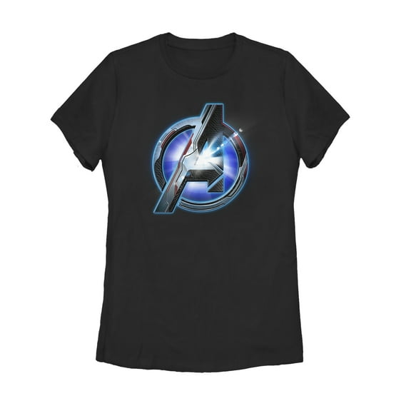 Women's Marvel Avengers: Endgame High Tech Logo Graphic Tee Black X Large