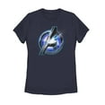 thumbnail image 1 of Women's Marvel Avengers: Endgame High Tech Logo  Graphic Tee Navy Blue Medium, 1 of 4