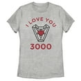 thumbnail image 1 of Women's Marvel Avengers Endgame I Love You 3000  Graphic Tee Athletic Heather Large, 1 of 4