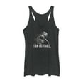 thumbnail image 1 of Women's Marvel Avengers: Endgame Inevitable Thanos  Racerback Tank Top Black Heather X Small, 1 of 3