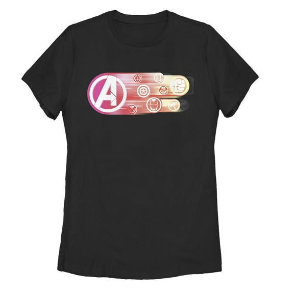 Women's Marvel Avengers: Endgame Logo Swipe Button  Graphic Tee Black Small