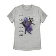thumbnail image 1 of Women's Marvel Avengers: Endgame Rocket Starry Streak  Graphic Tee Athletic Heather Medium, 1 of 3
