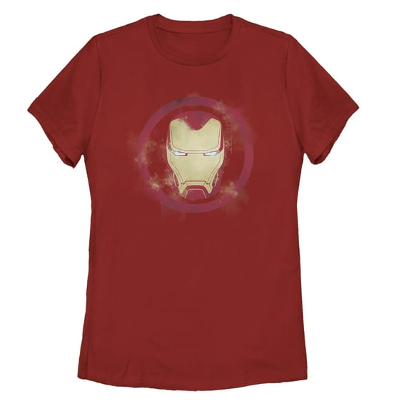 Women's Marvel Avengers: Endgame Smudged Iron Man Graphic Tee Red Medium