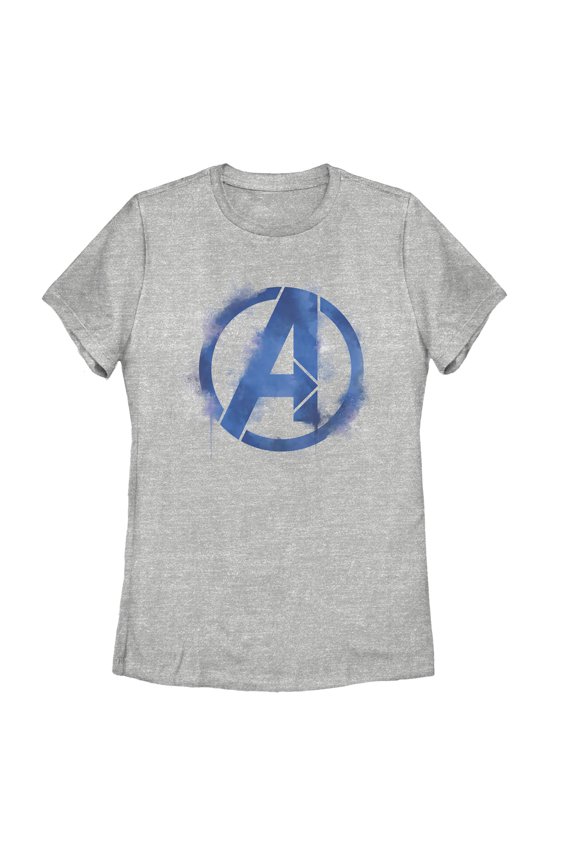 Women's Marvel Avengers: Endgame Smudged Logo Graphic Tee Athletic Heather 2X Large