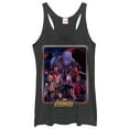thumbnail image 1 of Women's Marvel Avengers: Infinity War Character Frame  Racerback Tank Top Black Heather X Large, 1 of 3