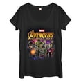 thumbnail image 1 of Women's Marvel Avengers: Infinity War Character Shot  Scoop Neck Black Medium, 1 of 3