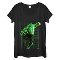 thumbnail image 1 of Women's Marvel Avengers: Infinity War Hulk Portrait Scoop Neck Black X Large, 1 of 3
