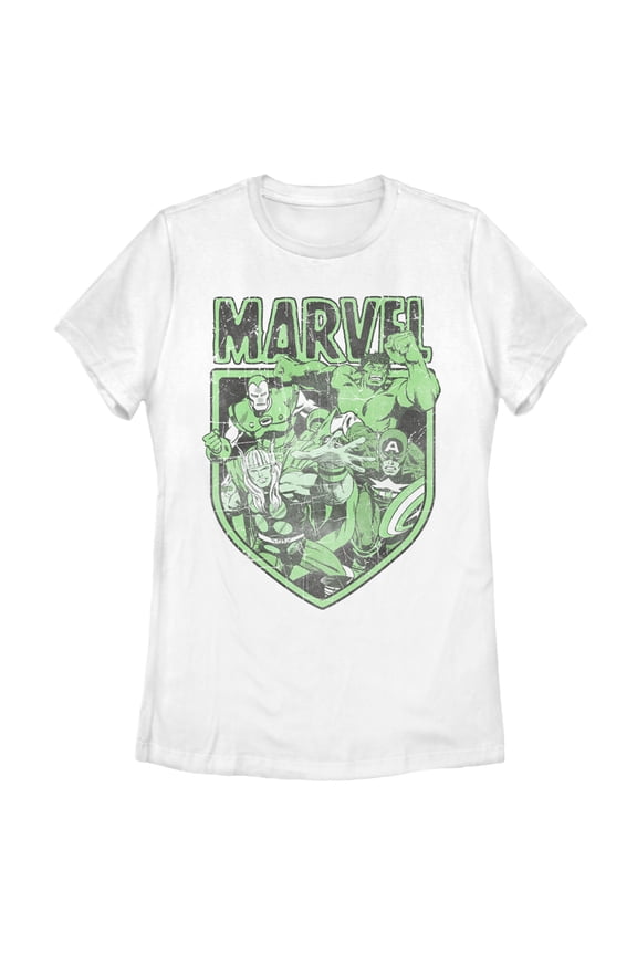 Women's Marvel Avengers Shield Graphic Tee White 2X Large