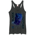 thumbnail image 1 of Women's Marvel Black Panther 2018 3D Pattern  Racerback Tank Top Black Heather Small, 1 of 3