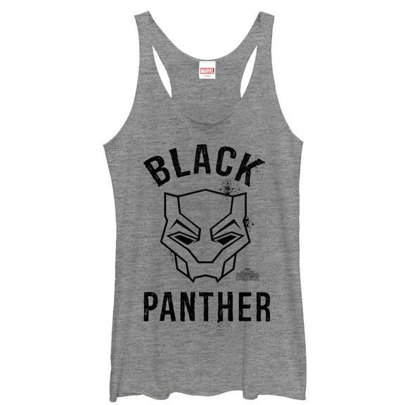 Women's Marvel Black Panther 2018 Classic  Racerback Tank Top Gray Heather X Large