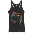 thumbnail image 1 of Women's Marvel Black Panther 2018 Killmonger's Mask Racerback Tank Top Black Heather Large, 1 of 3
