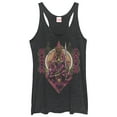 thumbnail image 1 of Women's Marvel Black Panther 2018 Okoye Vintage Racerback Tank Top Black Heather Large, 1 of 3