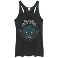 thumbnail image 1 of Women's Marvel Black Panther Kawaii  Racerback Tank Top Black Heather X Small, 1 of 3