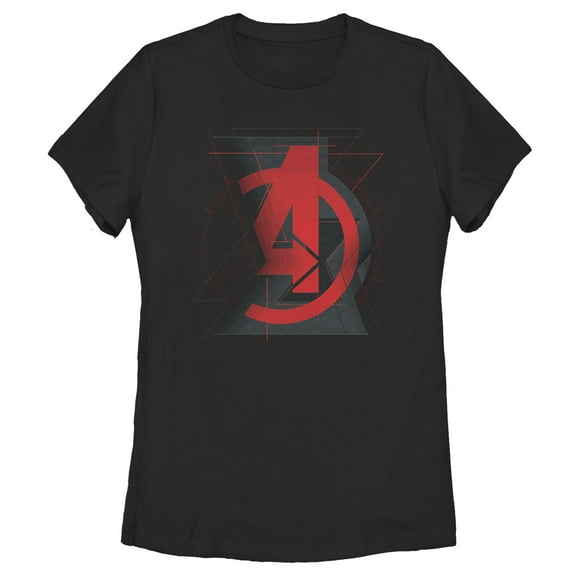 Women's Marvel Black Widow Avenger Logo  Graphic Tee Black Medium