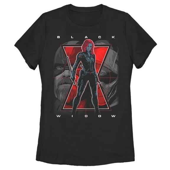 Women's Marvel Black Widow Battle Trio Graphic Tee White 2X Large