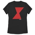 thumbnail image 1 of Women's Marvel Black Widow Bold Hourglass  Graphic Tee Black Medium, 1 of 3