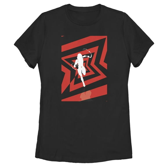 Women's Marvel Black Widow Bond Flashback  Graphic Tee Black 2X Large