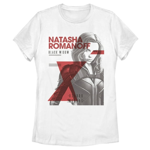 Women's Marvel Black Widow Cover Shot Graphic Tee White 2X Large