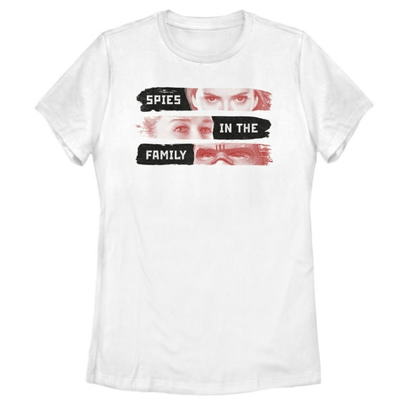 Women's Marvel Black Widow Spies in the Family  Graphic Tee White Small