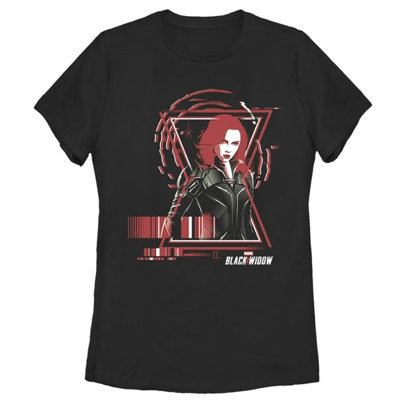 Women's Marvel Black Widow Stealth Barcode  Graphic Tee Black X Large
