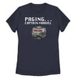thumbnail image 1 of Women's Marvel Captain Marvel Pager Gadget  Graphic Tee Navy Blue X Large, 1 of 4