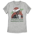thumbnail image 1 of Women's Marvel Christmas Deadpool Naughty List  Graphic Tee Athletic Heather X Large, 1 of 3
