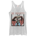 thumbnail image 1 of Women's Marvel Classic Thor Be Mighty  Racerback Tank Top White Heather Small, 1 of 3