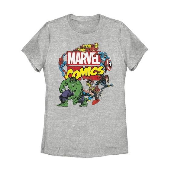 Women's Marvel Comics  Graphic Tee Athletic Heather Medium