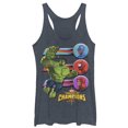 thumbnail image 1 of Women's Marvel Contest of Champions Hulk Battle  Racerback Tank Top Navy Blue Heather Medium, 1 of 3