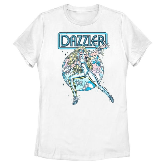 Women's Marvel Dazzler Retro Light Beams  Graphic T-Shirt