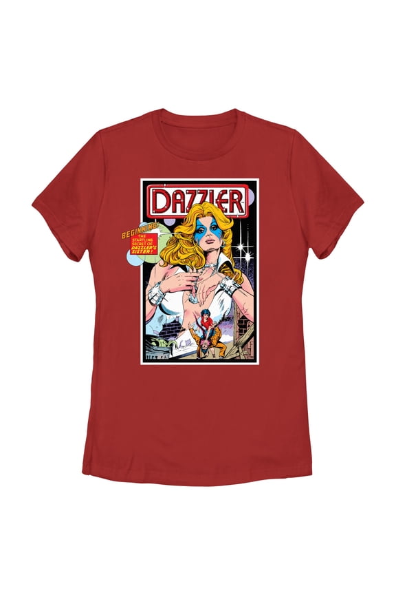 Women's Marvel Dazzler Secret Sister Comic Book Cover  Graphic T-Shirt
