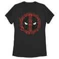 thumbnail image 1 of Women's Marvel Deadpool Cartoon Icon Logo  Graphic Tee Black Medium, 1 of 3