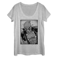 thumbnail image 1 of Women's Marvel Deadpool Classic Grey GrayscalePose  Scoop Neck Athletic Heather X Large, 1 of 3
