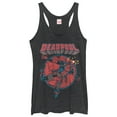 thumbnail image 1 of Women's Marvel Deadpool Concussion  Racerback Tank Top Black Heather X Large, 1 of 3