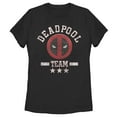 thumbnail image 1 of Women's Marvel Deadpool Distressed Team Stars Graphic T-Shirt, 1 of 4