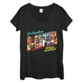 thumbnail image 1 of Women's Marvel Deadpool Greetings From Vacation  Scoop Neck Black 2X Large, 1 of 3