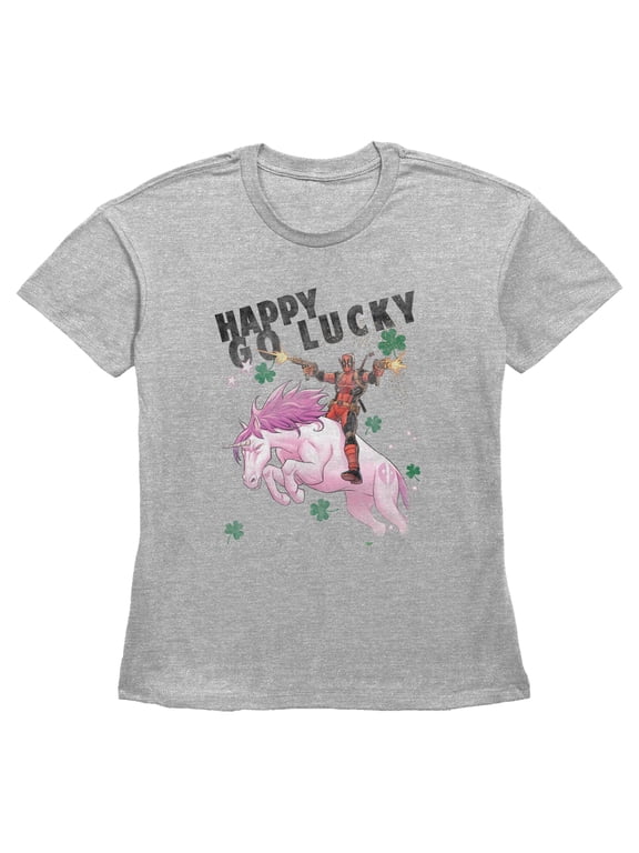 Women's Marvel Deadpool Happy Go Lucky Graphic T-Shirt