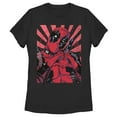 thumbnail image 1 of Women's Marvel Deadpool Heart You  Graphic Tee Black 2X Large, 1 of 4
