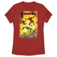 thumbnail image 1 of Women's Marvel: Deadpool & Wolverine Action Comic Book Cover Graphic T-Shirt, 1 of 4