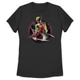thumbnail image 1 of Women's Marvel: Deadpool & Wolverine Badge Graphic T-Shirt, 1 of 4