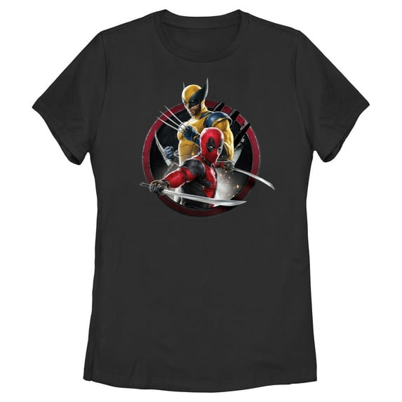 Women's Marvel: Deadpool & Wolverine Badge Graphic T-Shirt
