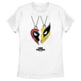 thumbnail image 1 of Women's Marvel: Deadpool & Wolverine Best Friends Necklace Poster Graphic Tee White X Large, 1 of 4