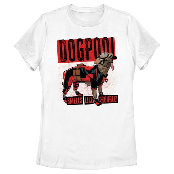 Women's Marvel: Deadpool & Wolverine Dog Trouble Graphic T-Shirt