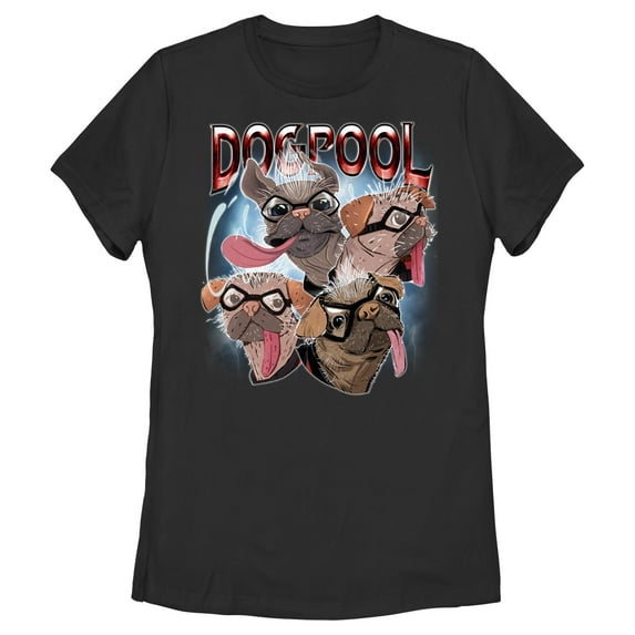 Women's Marvel: Deadpool & Wolverine Dogpool Moods Graphic T-Shirt