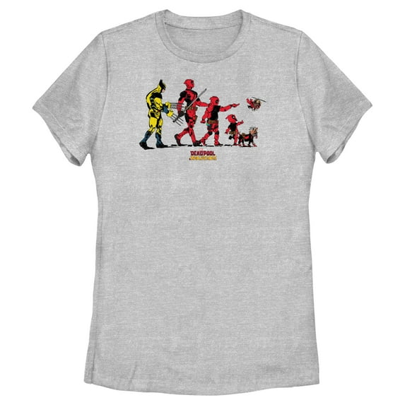 Women's Marvel: Deadpool & Wolverine Evolution Graphic T-Shirt