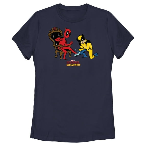 Women's Marvel: Deadpool & Wolverine Glass Slipper Graphic T-Shirt