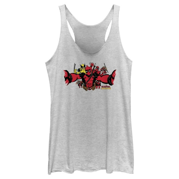 Women's Marvel: Deadpool & Wolverine Group Photo Racerback Tank Top