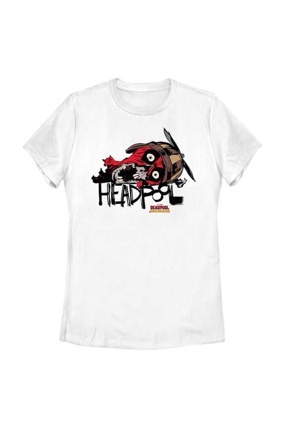 Women's Marvel: Deadpool & Wolverine Headpool Face Graphic T-Shirt