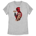 thumbnail image 1 of Women's Marvel: Deadpool & Wolverine Heart Tattoo Graphic T-Shirt, 1 of 4