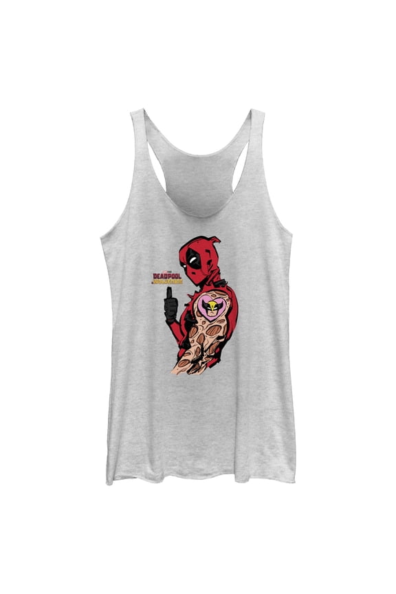 Women's Marvel: Deadpool & Wolverine Heart Tattoo Racerback Tank Top